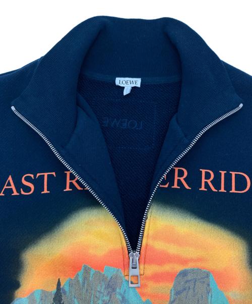 LOEWE（ロエベ）LOEWE (ロエベ) East River Ridge Zip Sweatshirt ネイビー サイズ:Ｍの古着・服飾アイテム