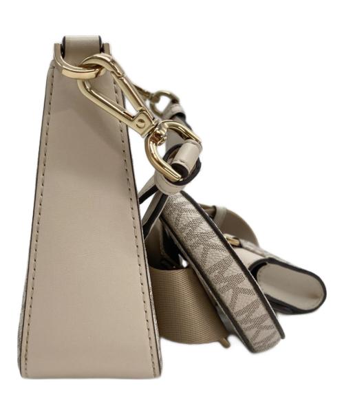 MICHAEL KORS（マイケル・コース）MICHAEL KORS (マイケル・コース) モノグラム 2way マルチポーチ スモール クロスボディバッグ ベージュの古着・服飾アイテム
