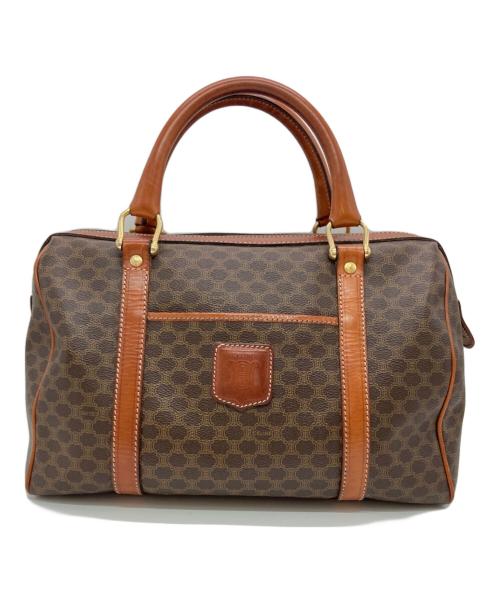 CELINE（セリーヌ）CELINE (セリーヌ) マカダム柄スモールボストンバッグ ブラウンの古着・服飾アイテム