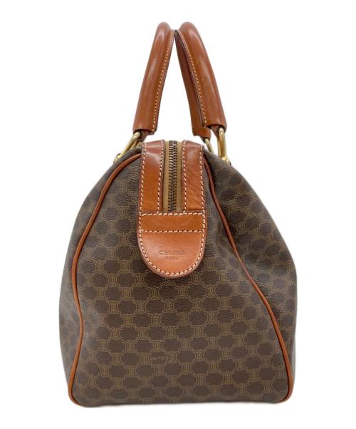 CELINE（セリーヌ）CELINE (セリーヌ) マカダム柄スモールボストンバッグ ブラウンの古着・服飾アイテム