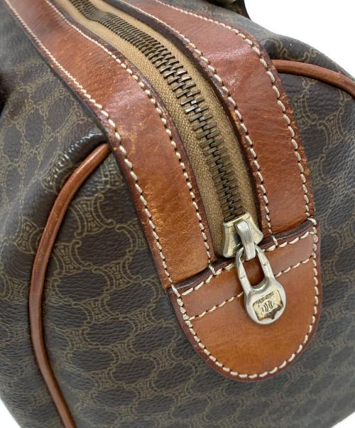 CELINE（セリーヌ）CELINE (セリーヌ) マカダム柄スモールボストンバッグ ブラウンの古着・服飾アイテム