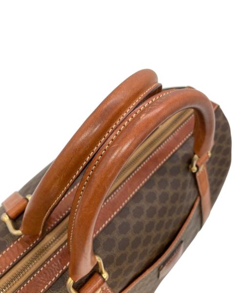 CELINE（セリーヌ）CELINE (セリーヌ) マカダム柄スモールボストンバッグ ブラウンの古着・服飾アイテム