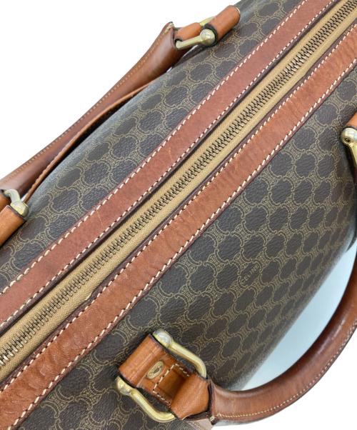 CELINE（セリーヌ）CELINE (セリーヌ) マカダム柄スモールボストンバッグ ブラウンの古着・服飾アイテム