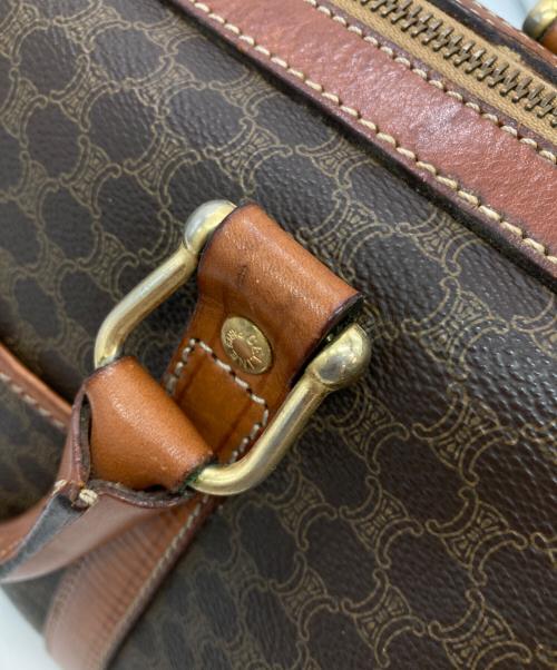 CELINE（セリーヌ）CELINE (セリーヌ) マカダム柄スモールボストンバッグ ブラウンの古着・服飾アイテム