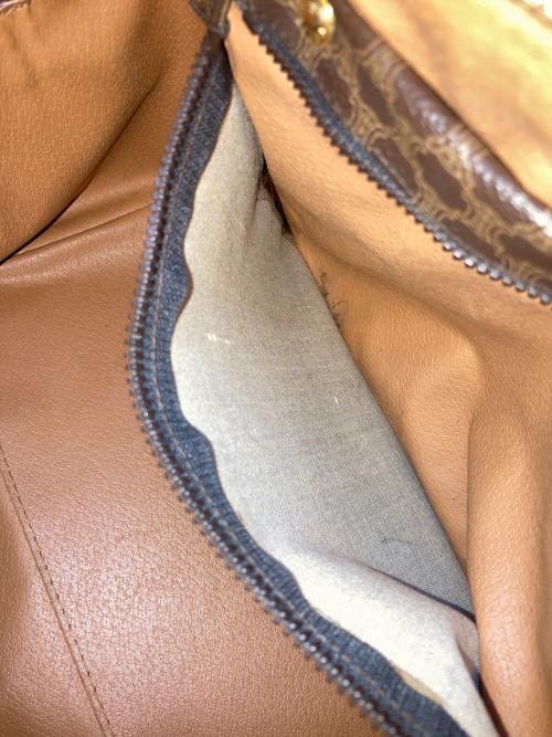 CELINE（セリーヌ）CELINE (セリーヌ) マカダム柄スモールボストンバッグ ブラウンの古着・服飾アイテム