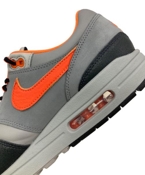 NIKE（ナイキ）NIKE (ナイキ) HUF (ハフ) Air Max 1 SP グレー×オレンジ サイズ:US9.5の古着・服飾アイテム