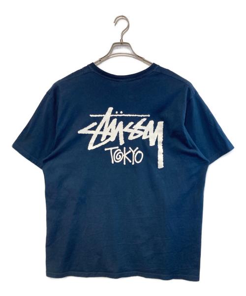 stussy（ステューシー）stussy (ステューシー) プリントカットソー ネイビー サイズ:XLの古着・服飾アイテム