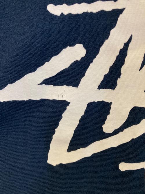stussy（ステューシー）stussy (ステューシー) プリントカットソー ネイビー サイズ:XLの古着・服飾アイテム