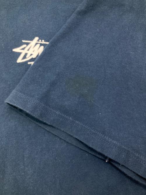 stussy（ステューシー）stussy (ステューシー) プリントカットソー ネイビー サイズ:XLの古着・服飾アイテム