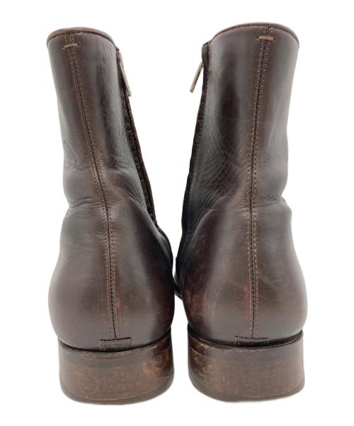 agnes b homme（アニエスベーオム）agnes b homme (アニエスベーオム) サイドジップブーツ ブラウン サイズ:44の古着・服飾アイテム