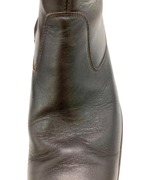 agnes b homme（アニエスベーオム）agnes b homme (アニエスベーオム) サイドジップブーツ ブラウン サイズ:44の古着・服飾アイテム
