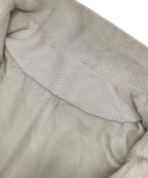 MICA&DEAL（マイカアンドディール）MICA&DEAL (マイカアンドディール) スタンドカラーファーダブルジップベスト ホワイト サイズ:Freeの古着・服飾アイテム