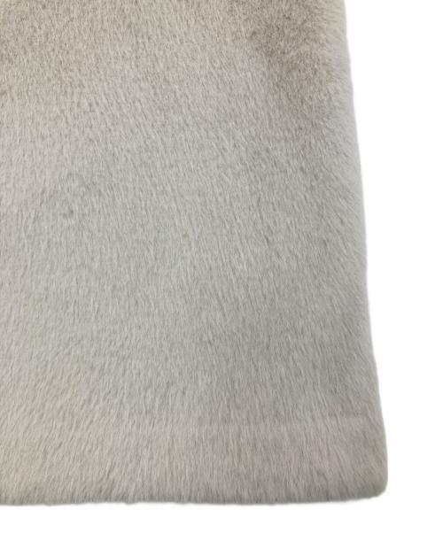 MICA&DEAL（マイカアンドディール）MICA&DEAL (マイカアンドディール) スタンドカラーファーダブルジップベスト ホワイト サイズ:Freeの古着・服飾アイテム