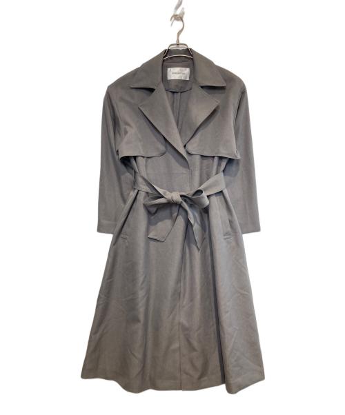 NATURAL BEAUTY BASIC（ナチュラルビューティーベーシック）NATURAL BEAUTY BASIC (ナチュラルビューティーベーシック) ベルテッドコート グレー サイズ:Sの古着・服飾アイテム