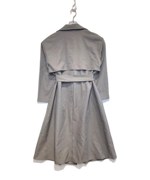 NATURAL BEAUTY BASIC（ナチュラルビューティーベーシック）NATURAL BEAUTY BASIC (ナチュラルビューティーベーシック) ベルテッドコート グレー サイズ:Sの古着・服飾アイテム