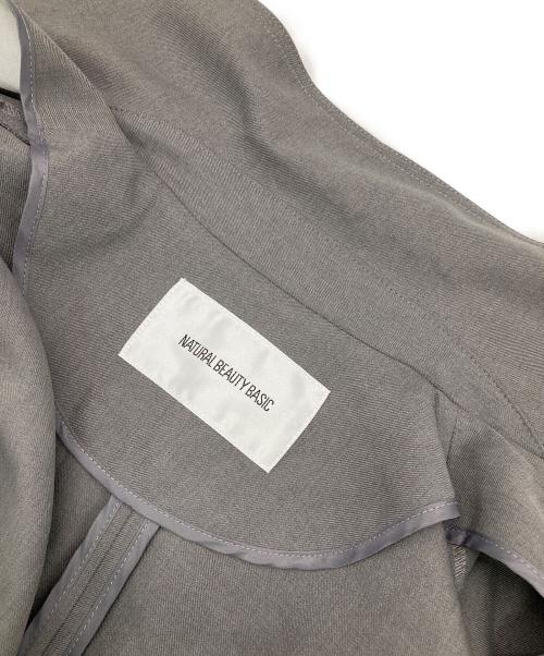 NATURAL BEAUTY BASIC（ナチュラルビューティーベーシック）NATURAL BEAUTY BASIC (ナチュラルビューティーベーシック) ベルテッドコート グレー サイズ:Sの古着・服飾アイテム