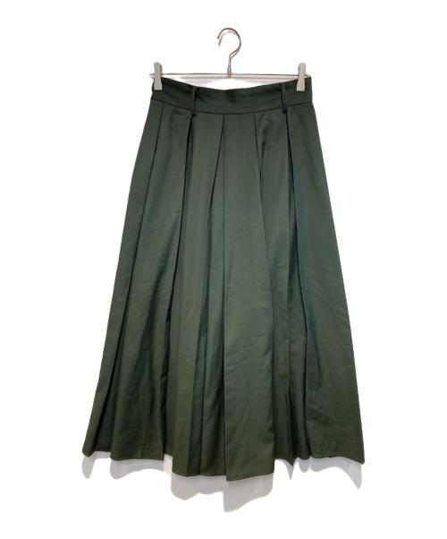 Tnewties（トゥエンティーズ）Tnewties (トゥエンティーズ) 電話を切らなくちゃハイウエストボックススカート グリーン サイズ:Lの古着・服飾アイテム