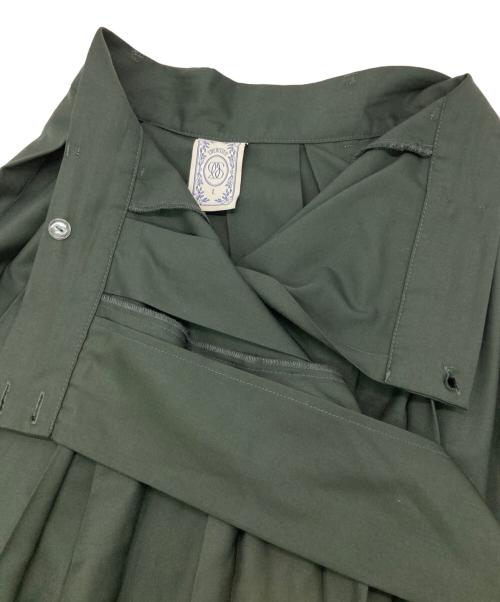 Tnewties（トゥエンティーズ）Tnewties (トゥエンティーズ) 電話を切らなくちゃハイウエストボックススカート グリーン サイズ:Lの古着・服飾アイテム