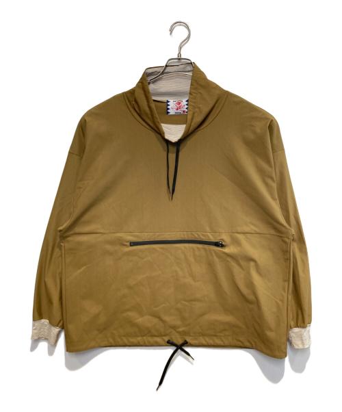 son of the cheese（（サノバチーズ））son of the cheese (（サノバチーズ）) ドローコードプルオーバー カーキ サイズ:Mの古着・服飾アイテム