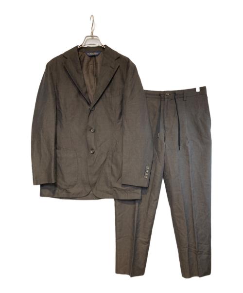 BROOKS BROTHERS（ブルックスブラザーズ）BROOKS BROTHERS (ブルックスブラザーズ) ウールリネンセットアップスーツ ブラウン サイズ:Mの古着・服飾アイテム