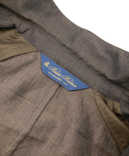 BROOKS BROTHERS（ブルックスブラザーズ）BROOKS BROTHERS (ブルックスブラザーズ) ウールリネンセットアップスーツ ブラウン サイズ:Mの古着・服飾アイテム