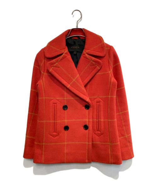COACH（コーチ）COACH (コーチ) Pコート オレンジ サイズ:XSの古着・服飾アイテム