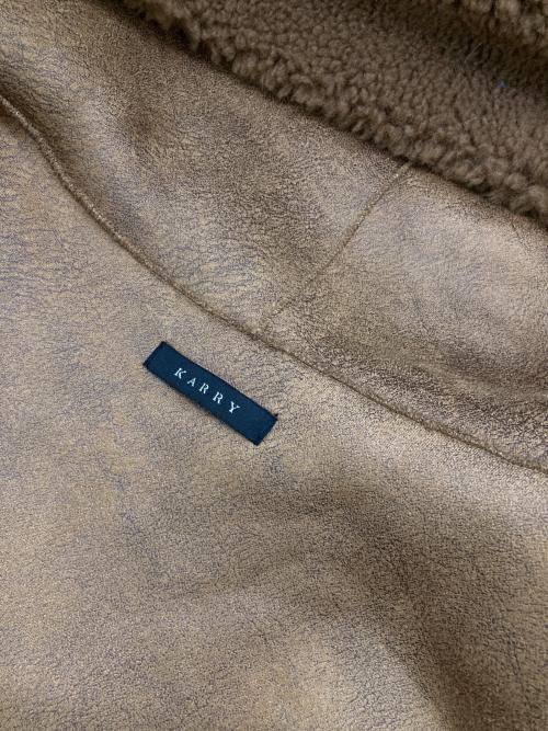 KARRY（キャリー）KARRY (キャリー) long boa coat ブラウン サイズ:Freeの古着・服飾アイテム
