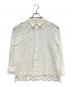 GRACE CONTINENTAL（グレースコンチネンタル）の古着「コードレースオーバーシャツ」｜ホワイト