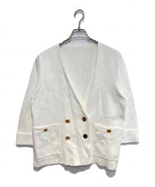 GRACE CLASS（グレースクラス）の古着「ミラノリブダブルジャケット」｜ホワイト