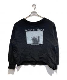 Diagram（ダイアグラム）の古着「Catphoto裏毛トップ」｜ブラック