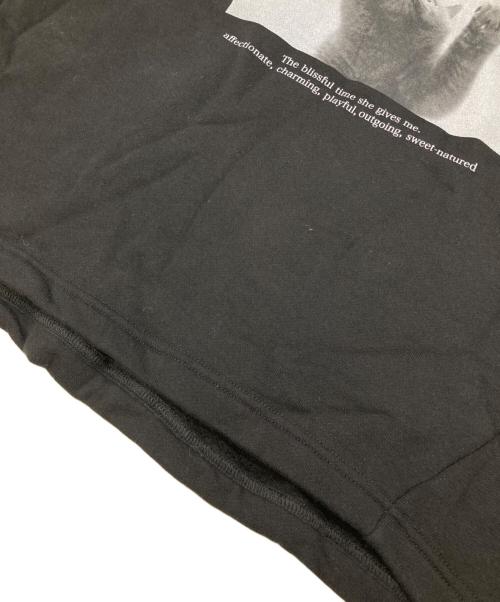 Diagram（ダイアグラム）Diagram (ダイアグラム) Catphoto裏毛トップ ブラック サイズ:36の古着・服飾アイテム