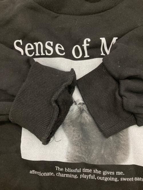 Diagram（ダイアグラム）Diagram (ダイアグラム) Catphoto裏毛トップ ブラック サイズ:36の古着・服飾アイテム