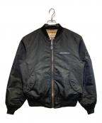 AVIREXアヴィレックス）の古着「50th Anniversary MA-1 SIGNATURE BIG LOGO」｜ブラック