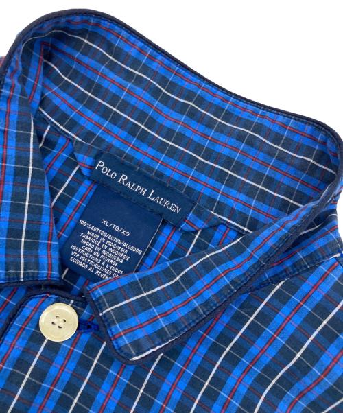POLO RALPH LAUREN（ポロ・ラルフローレン）POLO RALPH LAUREN (ポロ・ラルフローレン) ［古着］スリーピングシャツ ブルー サイズ:XLの古着・服飾アイテム