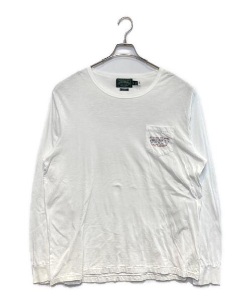 POLO COUNTRY（ポロカントリー）POLO COUNTRY (ポロカントリー) ロングスリーブカットソー ホワイト サイズ:XLの古着・服飾アイテム
