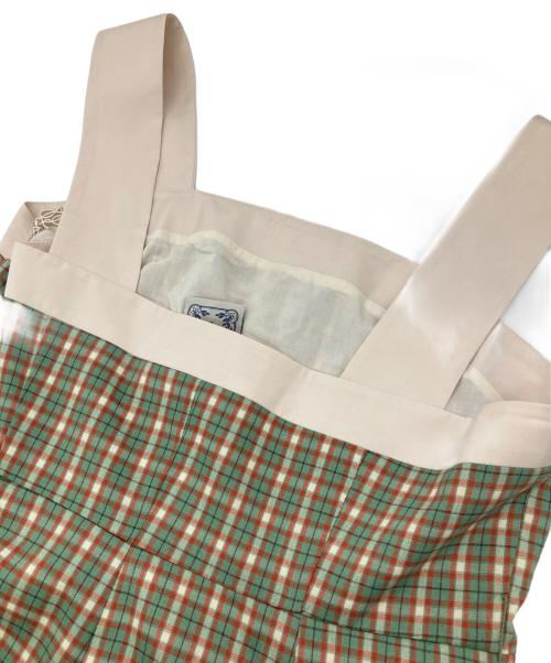 Tnewties（トゥエンティーズ）Tnewties (トゥエンティーズ) 北京ダックをお持ち帰りでワンピース グリーン×レッド サイズ:Lの古着・服飾アイテム