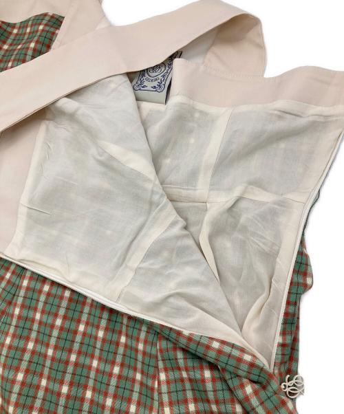 Tnewties（トゥエンティーズ）Tnewties (トゥエンティーズ) 北京ダックをお持ち帰りでワンピース グリーン×レッド サイズ:Lの古着・服飾アイテム