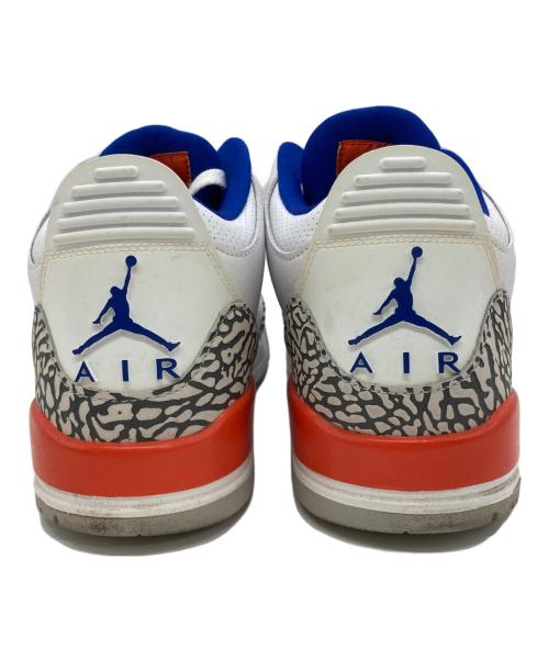 NIKE（ナイキ）NIKE (ナイキ) AIR JORDAN 3 RETRO ホワイト×オレンジ サイズ:US9.5の古着・服飾アイテム