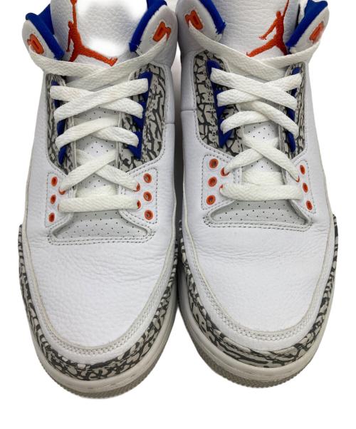 NIKE（ナイキ）NIKE (ナイキ) AIR JORDAN 3 RETRO ホワイト×オレンジ サイズ:US9.5の古着・服飾アイテム