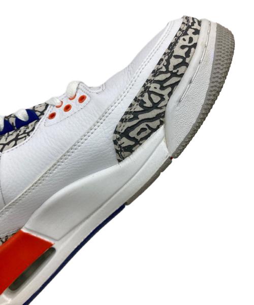 NIKE（ナイキ）NIKE (ナイキ) AIR JORDAN 3 RETRO ホワイト×オレンジ サイズ:US9.5の古着・服飾アイテム