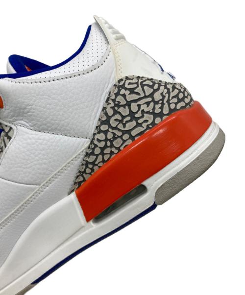 NIKE（ナイキ）NIKE (ナイキ) AIR JORDAN 3 RETRO ホワイト×オレンジ サイズ:US9.5の古着・服飾アイテム
