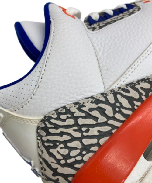 NIKE（ナイキ）NIKE (ナイキ) AIR JORDAN 3 RETRO ホワイト×オレンジ サイズ:US9.5の古着・服飾アイテム