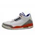 NIKE (ナイキ) AIR JORDAN 3 RETRO ホワイト×オレンジ サイズ:US9.5：12000円
