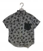 BLACK COMME des GARCONSブラックコムデギャルソン）の古着「ギンガムチェックS/Sシャツ」｜ブラック×ホワイト