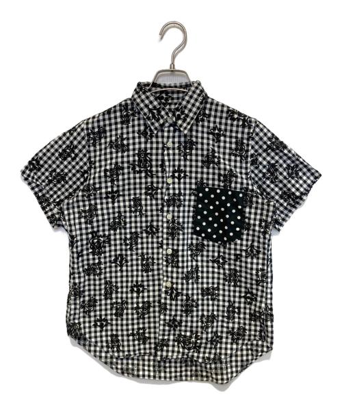 BLACK COMME des GARCONS（ブラックコムデギャルソン）BLACK COMME des GARCONS (ブラックコムデギャルソン) ギンガムチェックS/Sシャツ ブラック×ホワイト サイズ:XSの古着・服飾アイテム