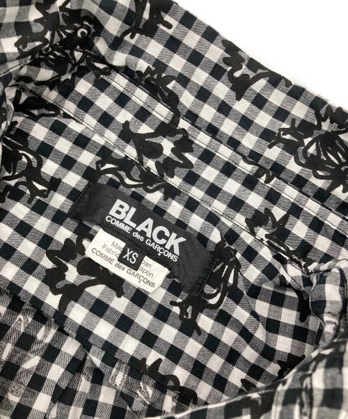 BLACK COMME des GARCONS（ブラックコムデギャルソン）BLACK COMME des GARCONS (ブラックコムデギャルソン) ギンガムチェックS/Sシャツ ブラック×ホワイト サイズ:XSの古着・服飾アイテム