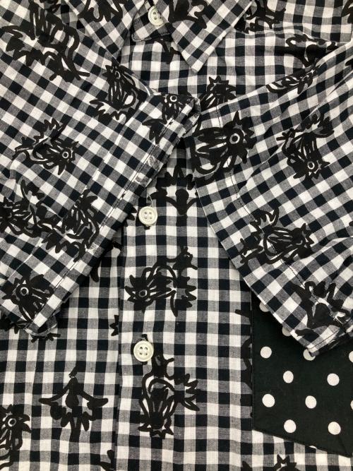 BLACK COMME des GARCONS（ブラックコムデギャルソン）BLACK COMME des GARCONS (ブラックコムデギャルソン) ギンガムチェックS/Sシャツ ブラック×ホワイト サイズ:XSの古着・服飾アイテム