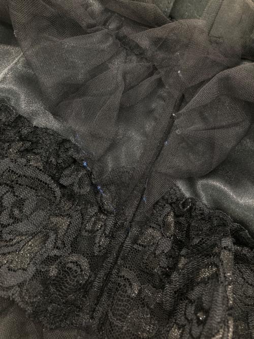 foufou（フーフー）foufou (フーフー ザドレス) tulle lace black tiered skirt ブラックの古着・服飾アイテム