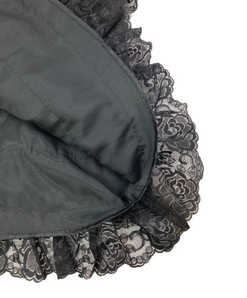 foufou（フーフー）foufou (フーフー ザドレス) tulle lace black tiered skirt ブラックの古着・服飾アイテム