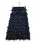 foufou (フーフー ザドレス) tulle lace black tiered skirt ブラック：8000円